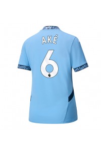 Manchester City Nathan Ake #6 Fotballdrakt Hjemme Klær Dame 2024-25 Korte ermer